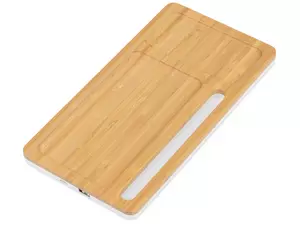 Беспроводное зарядное устройство-органайзер из бамбука «Timber» - 212590908