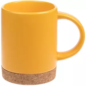 Кружка с пробковой подставкой Corky, желтая - 06312894.80