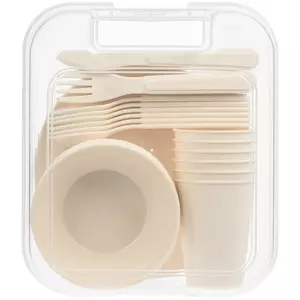 Набор посуды для пикника на 6 персон Picnic, бежевый - 06319000.10