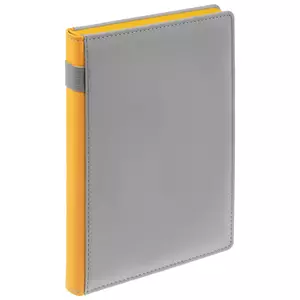 Ежедневник Spain Shall, недатированный, серый с желтым - 06316403.18