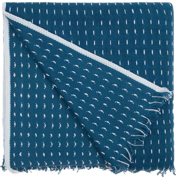 Плед Fringy, синий с голубым - 06316742.40