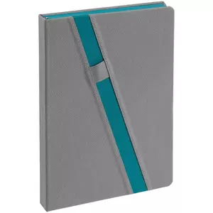 Ежедневник Rubikon, недатированный серо-бирюзовый - 06316208.49