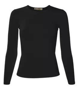 Футболки REDFORT женская стрейч дл. рукав Черный - 311197