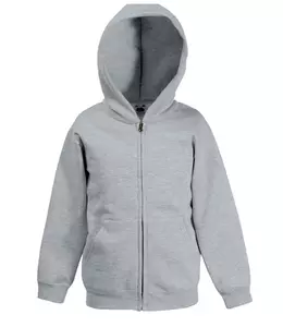 Толстовка детская на молнии с капюшоном Fruit of the Loom Kids Hooded Sweat Jacket Серо-лиловый (меланж) - 31162-045-0