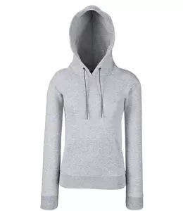 Толстовки с капюшоном Fruit of the Loom Lady-Fit Hooded Sweat  женская Серо-лиловый (меланж) - 31162-038-0