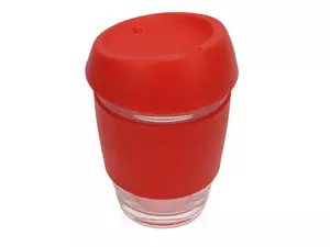 Стеклянный стакан с силиконовой крышкой и манжетой «Monday» - 212885201