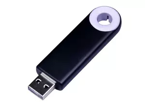 USB 2.0- флешка промо на 8 Гб прямоугольной формы, выдвижной механизм - 2126735.8.06