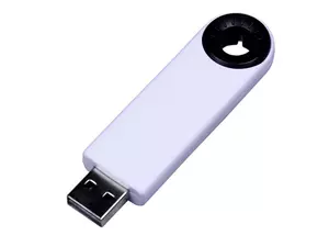 USB 2.0- флешка промо на 8 Гб прямоугольной формы, выдвижной механизм - 2127135.8.07