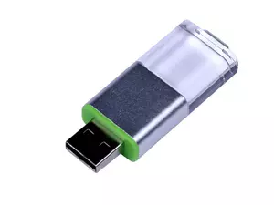 USB 2.0- флешка промо на 32 Гб прямоугольной формы, выдвижной механизм - 2126580.32.03