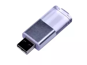 USB 2.0- флешка промо на 64 Гб прямоугольной формы, выдвижной механизм - 2126580.64.06