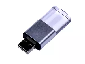 USB 2.0- флешка промо на 64 Гб прямоугольной формы, выдвижной механизм - 2126580.64.07