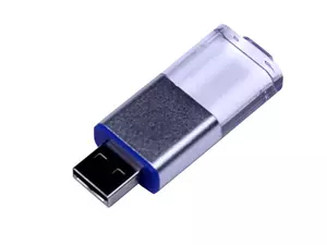 USB 2.0- флешка промо на 64 Гб прямоугольной формы, выдвижной механизм - 2126580.64.02