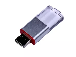 USB 2.0- флешка промо на 64 Гб прямоугольной формы, выдвижной механизм - 2126580.64.01