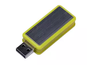 USB 2.0- флешка промо на 8 Гб прямоугольной формы, выдвижной механизм - 2126534.8.04