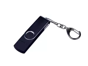 USB 3.0/micro USB/Type-C- флешка на 32 Гб с поворотным механизмом - 2126696.32.07