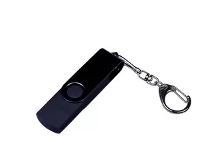 USB 2.0/micro USB/Type-С- флешка на 64 Гб 3-в-1 с поворотным механизмом - 2126597.64.07
