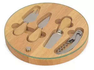 Набор для сыра и вина со стеклянной крышкой «Rendezvous» - 212825928