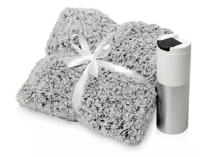 Подарочный набор «Хюгге» с пледом и термокружкой - 212700345