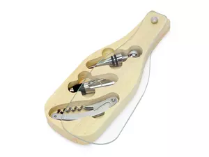 Набор аксессуаров для вина со стеклянной крышкой «Pinotage» - 212825909