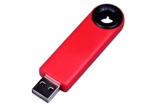 USB 2.0- флешка промо на 8 Гб прямоугольной формы, выдвижной механизм - 2126935.8.07