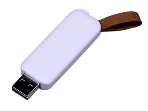 USB 3.0- флешка промо на 128 Гб прямоугольной формы, выдвижной механизм - 2126644.128.06