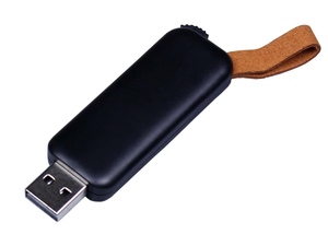 USB 3.0- флешка промо на 128 Гб прямоугольной формы, выдвижной механизм - 2126644.128.07