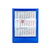 Календарь настольный на 2 года; прозрачно-синий; 12,5х16 см; пластик; тампопечать, шелкография - 6909535/24