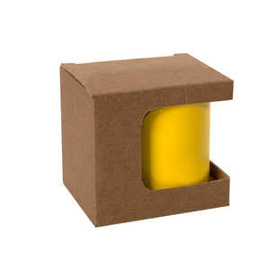 Коробка для кружек 25903, 27701, 27601, размер 11,8х9,0х10,8 см, микрогофрокартон, коричневый - 69021044
