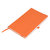 Бизнес-блокнот "Gracy", 130х210 мм, оранжев., кремовая бумага, гибкая обложка, в линейку, на резинке - 69021223/05
