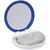Зеркало с подставкой для телефона Self, синее с белым - 06311633.40