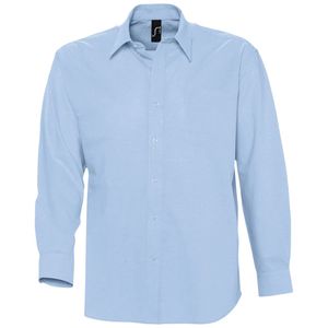 Рубашка мужская с длинным рукавом Boston, голубая - 0631836.14