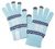 Сенсорные перчатки Snowflake, голубые - 0632794.44