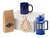 Подарочный набор с чаем, кружкой и френч-прессом «Чаепитие» - 212700411NY.02