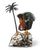 Часы «Пальмовый рай» из яшмы с бронзой - 06320145