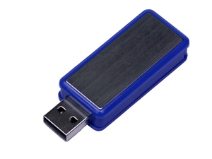 USB 2.0- флешка промо на 64 Гб прямоугольной формы, выдвижной механизм - 2126534.64.02