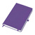 Бизнес-блокнот "Justy", 130*210 мм, ярко-фиолетовый,  твердая обложка,  резинка 7 мм, блок-линейка - 69021210/40