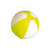 SUNNY Мяч пляжный надувной; бело-желтый, 28 см, ПВХ - 690348094/03