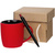 Набор Color Block: кружка и ручка, красный с черным - 06314345.53