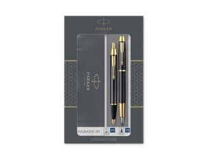Набор Parker «IM Core Black GT»: ручка шариковая, ручка перьевая - 2122093216