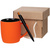 Набор Color Block: кружка и ручка, оранжевый с черным - 06314345.23