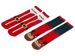 Набор носков с рождественской символикой, 2 пары - 212869101
