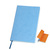 Бизнес-блокнот "Funky", 130*210 мм, голубой,  оранжевый форзац, мягкая обложка, блок-линейка - 69021209/22/06