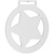 Медаль Steel Star, белая - 06313352.60