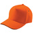 Бейсболка Unit Сlassic, оранжевая с черным кантом - 0631848.20