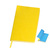 Бизнес-блокнот "Funky", 130*210 мм, желтый, голубой  форзац, мягкая обложка,  блок - линейка - 69021209/03/22