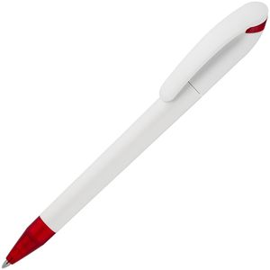 Ручка шариковая Beo Sport, белая с красным - 0634784.65