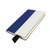 Бизнес-блокнот UNI, A5, бело-синий, мягкая обложка, в линейку, черное ляссе - 69021240/01/25