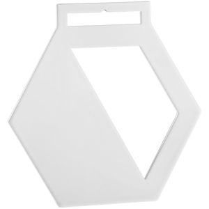 Медаль Steel Hexa, белая - 06313353.60