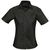 Рубашка женская с коротким рукавом Elite, черная - 06316030312