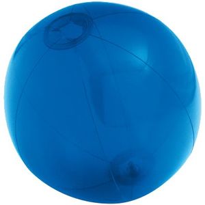 Надувной пляжный мяч Sun and Fun, полупрозрачный синий синий